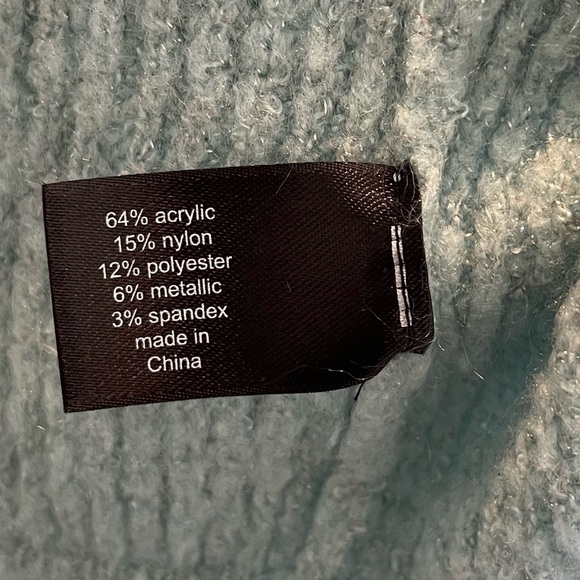 Lane Bryant Blue Scallop Hem Sweater - Picture 4 of 7